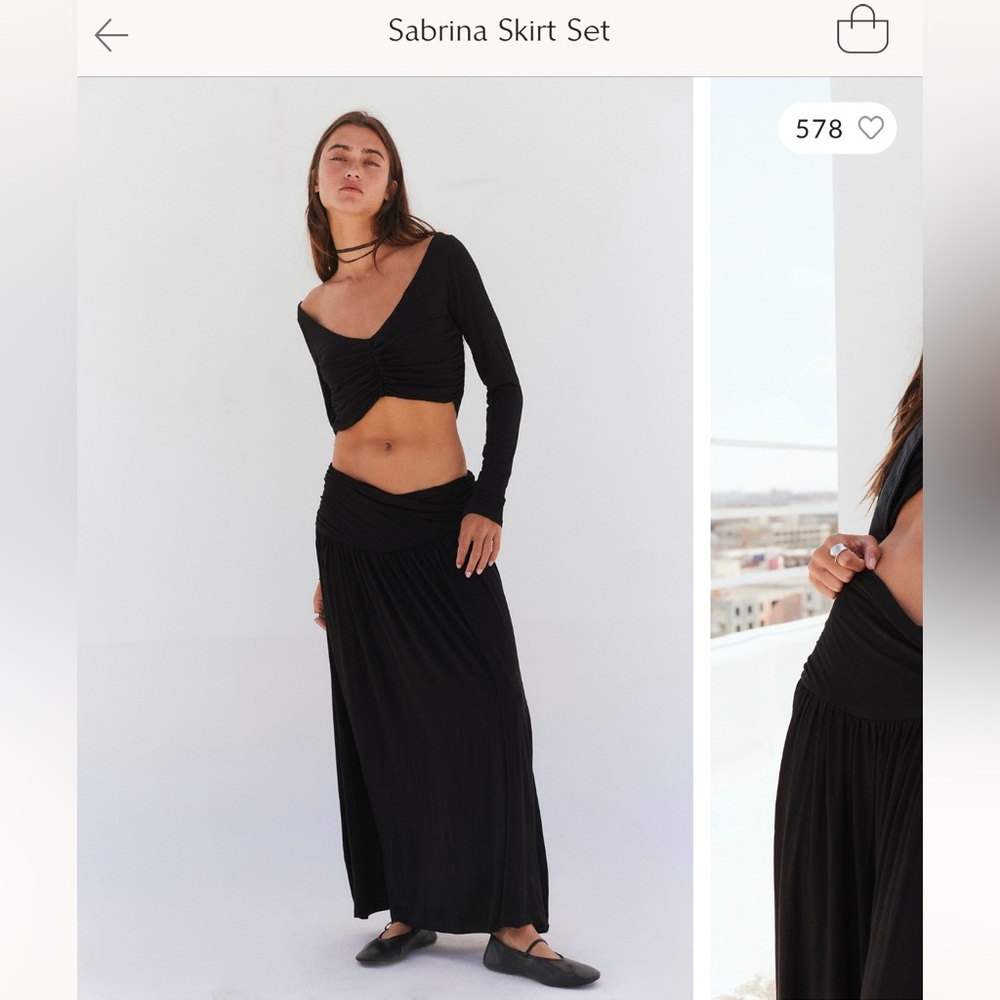 Sabrina skirt set - black, Free People